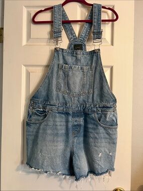 wild fable Light Wash Denim Overall Shorts